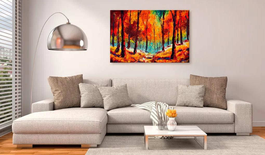 Artgeist Obraz - Artistic Autumn Veľkosť: 60x40, Verzia: Na talianskom plátne