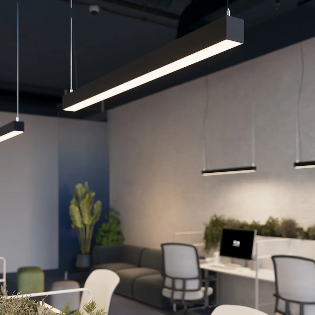 Závesné LED svietidlo Pinne 150, 1x LED 39w, 3000k, b