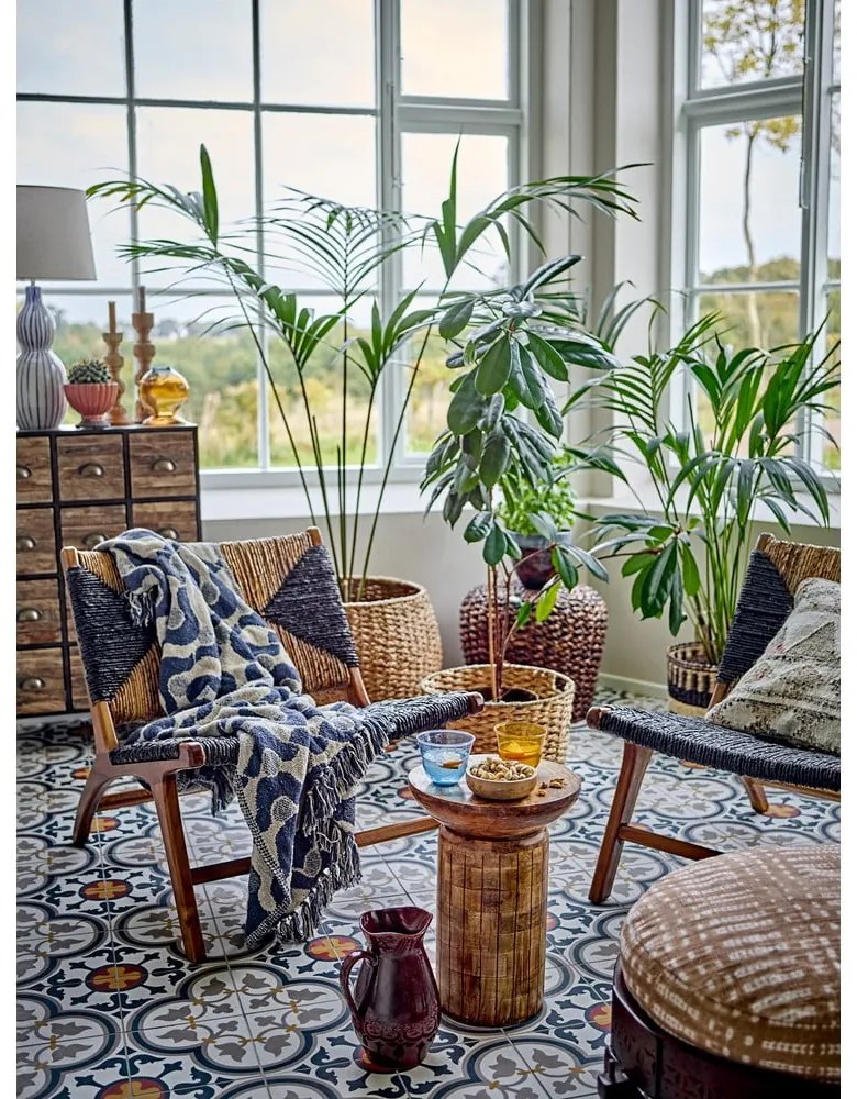 Okrúhly odkladací stolík z mangového dreva ø 30 cm Yasme – Bloomingville