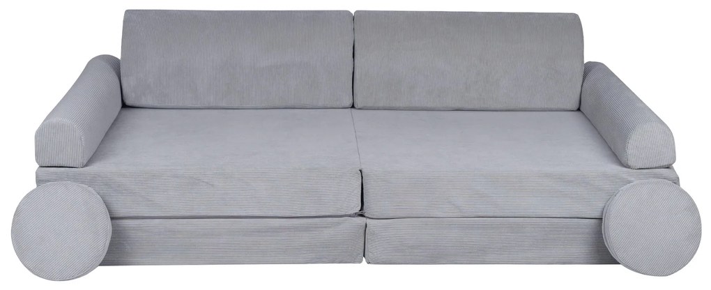 Variabilná detská pohovka MeowBaby® Premium, grey