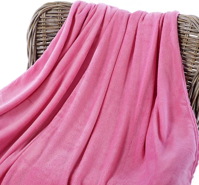 Goldea kvalitná deka z mikrovlákna ružová 150 x 200 cm
