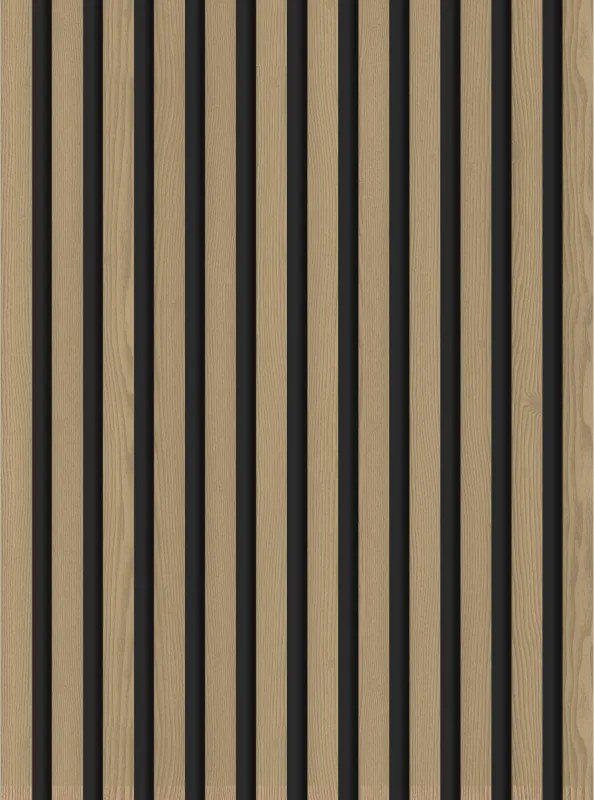 Mexen Lam-B, akustické stenové lamely 275 × 30 cm, HDF doska 4 mm, technická dyha, dub ušľachtilý, S100-275307-3015-004