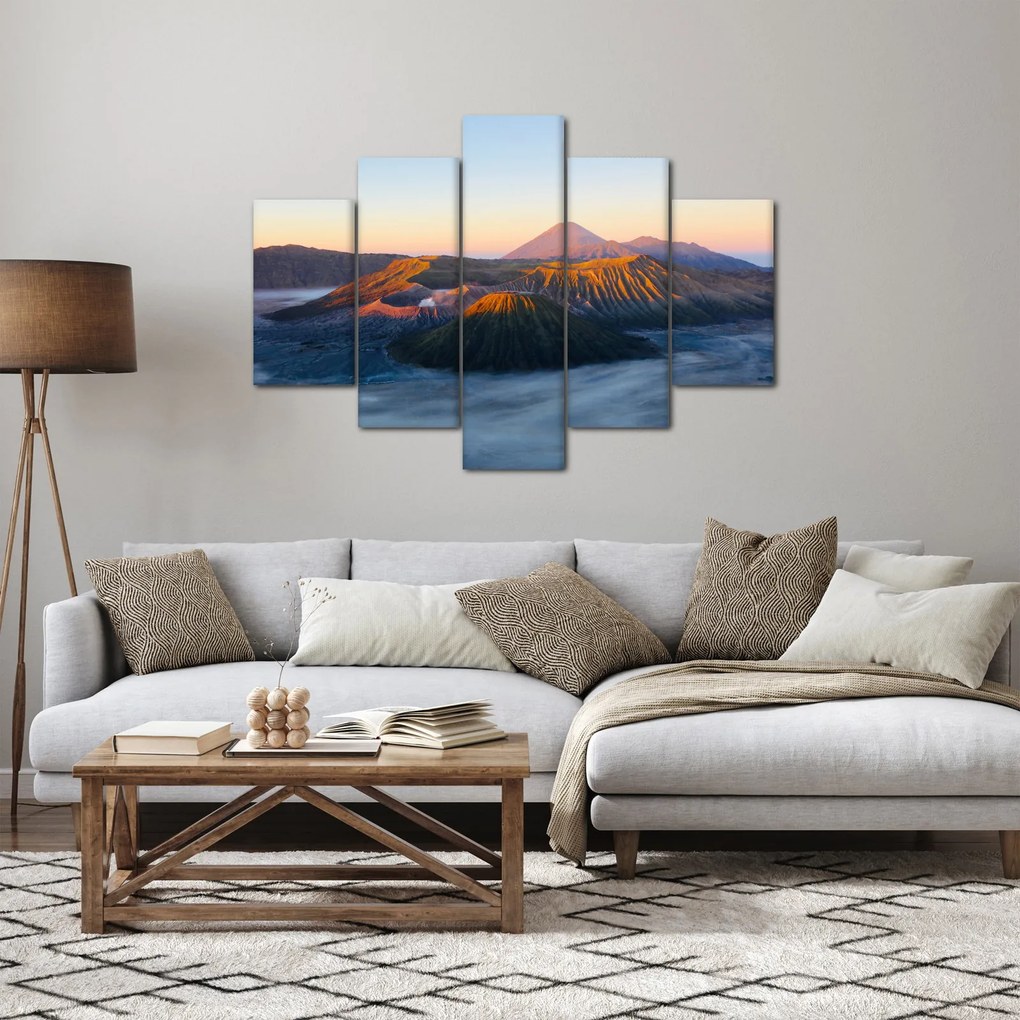 Obraz hory Bromo v Indonézii (150x105 cm)