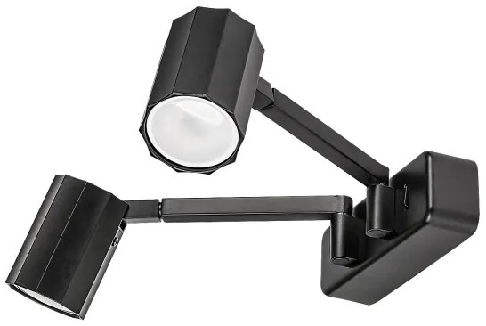 Rabalux 73028 - Nástenné bodové svietidlo KARTER 2xGU10/5W/230V