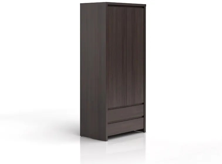 Šatníková skriňa BRW Kaspian SZF2D2S (Wenge). Akcia -35%. Vlastná spoľahlivá doprava až k Vám domov. 735090