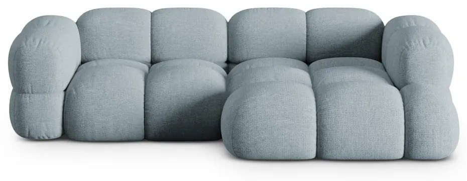 Svetlomodrá rohová pohovka (pravý roh/s leňoškou) Loretto – Cosmopolitan Design