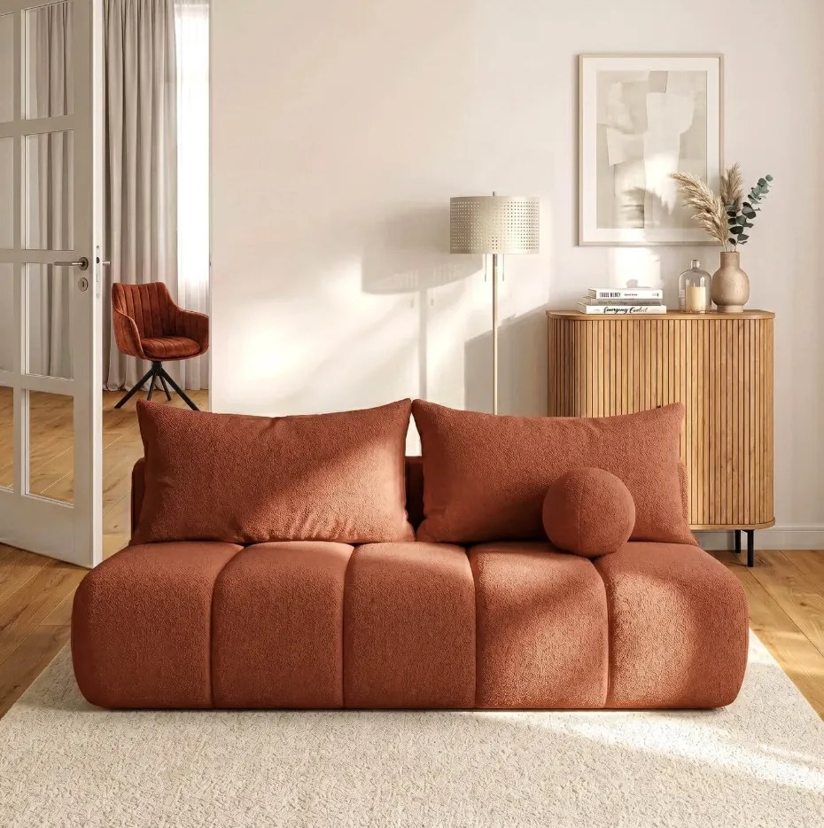 Rozkladacia pohovka SARIA Red Boucle
