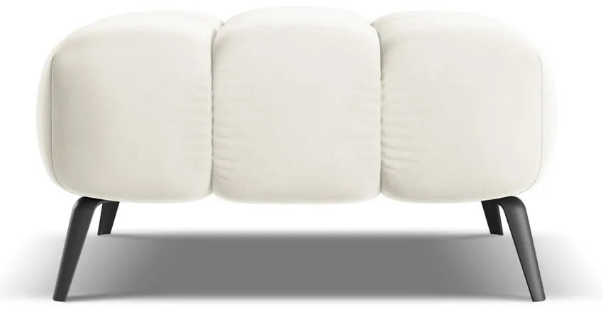 Biela zamatová podnožka Nalu – Makamii