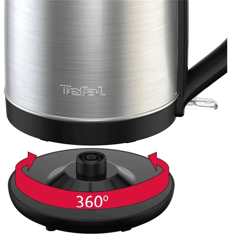 Rýchlovarná kanvica Tefal Subito KO5S0DE0 Nerezová/Čierna