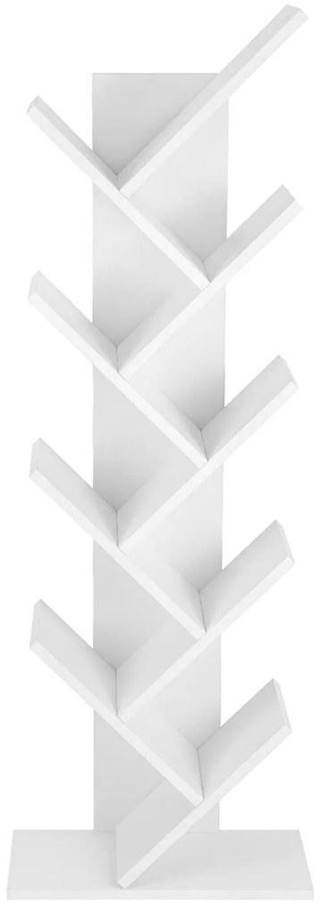 Biela knižnica v tvare stromu EXEL