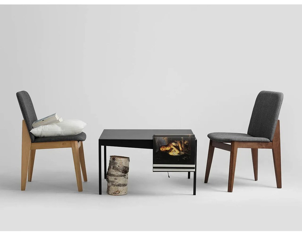Čierny Konferenčný stolík Obroos 100 × 60 × 45 cm 100 × 60 × 45 cm CUSTOMFORM