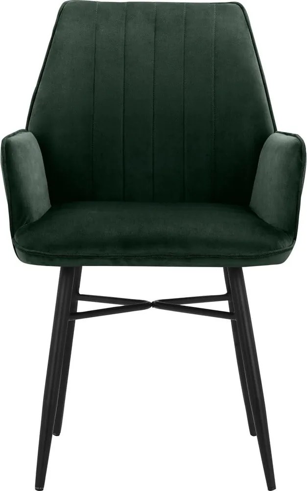 Zelené čalúnené jedálenské kreslá v súprave 2 ks Anzo – Støraa