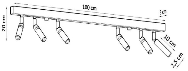 Bodové svietidlo EYETECH 6xG9/12W/230V biela
