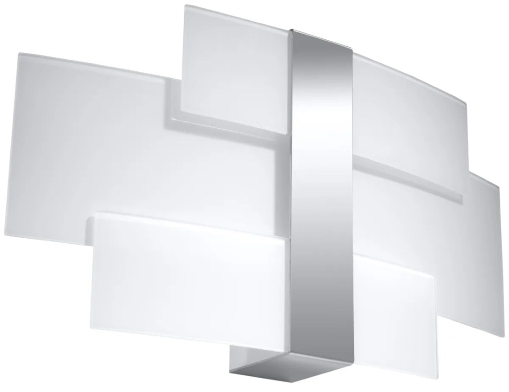 Nástenné svietidlo Celia, 1x mliečne sklenené tienidlo, ch