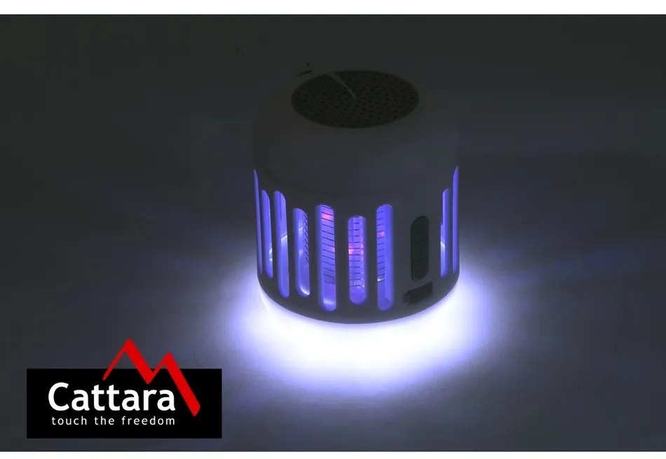 Cattara Nabíjacie bluetooth svietidlo s lapačom hmyzu Music cage, 60 lm