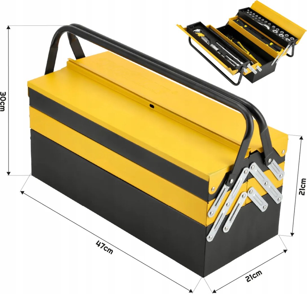 CROWNMAN Box na náradie 48 položiek