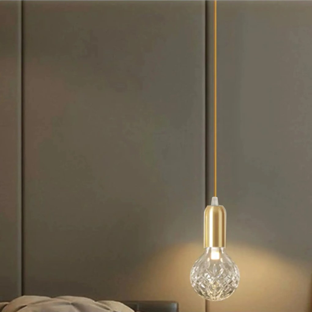 Toolight - závesná lampa Retro Gold G9 APP649-1CP, zlatá, OSW-08160
