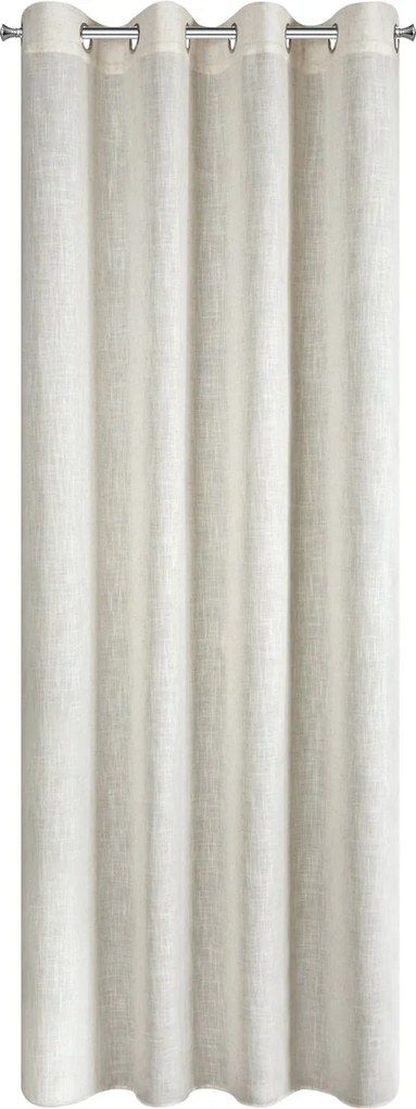 ZÁVES NA KRÚŽKOCH ELINA 140X250 CM PRÍRODNÁ