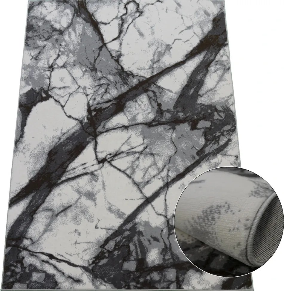 BE Koberec Lotus 9302 GREY – sivý obdĺžnikový Rozmer: 160x220 cm