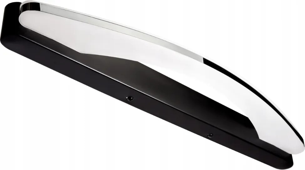 BERGE Nástenné svietidlo LED do kúpeľne - 55 cm - 12 W čierne