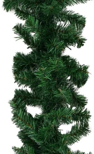 vidaXL Vianočné girlandy 4 ks, zelené 270 cm, PVC-