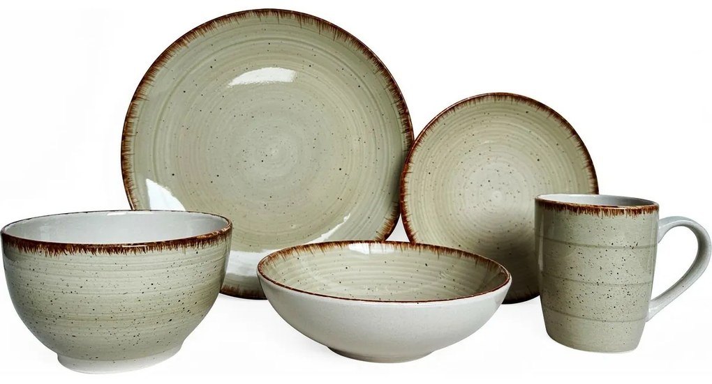 Banquet Súprava jedálenská Spiral Ivory, 30 ks