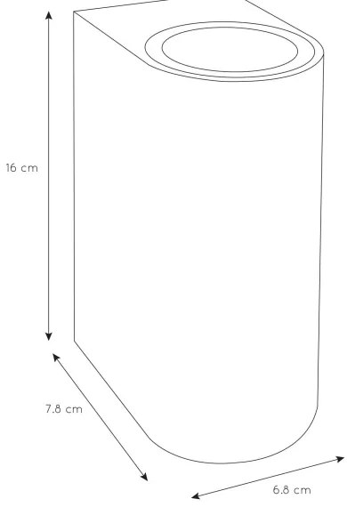 Lucide 69801/02/31 - Vonkajšie nástenné svietidlo ZARO 2xGU10/35W/230V IP44 biela