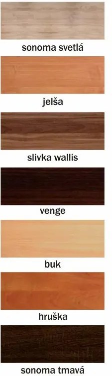 Rohová šatníková skriňa Nemo - sonoma svetlá