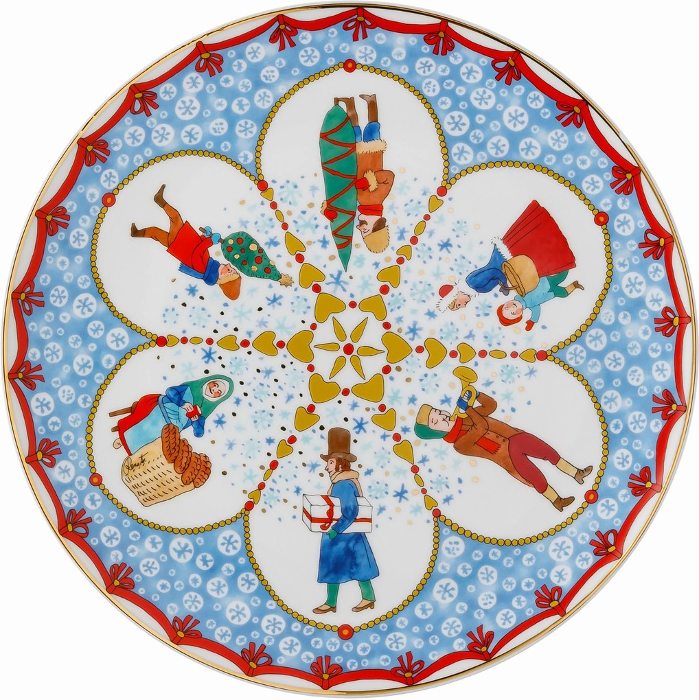 Rosenthal vianočný tanier na cukrovinky, Vianočný trh, Ø 22 cm