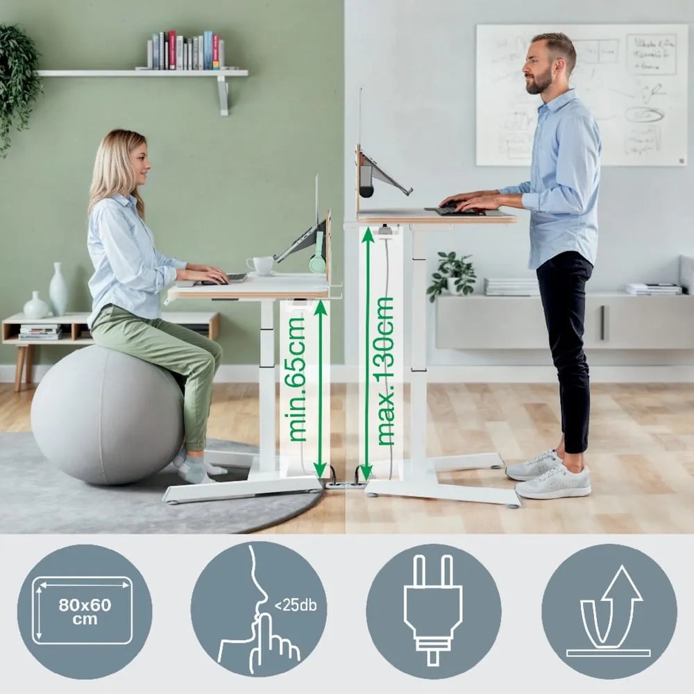 Nastaviteľný ergonomický stôl Ergo – Leitz