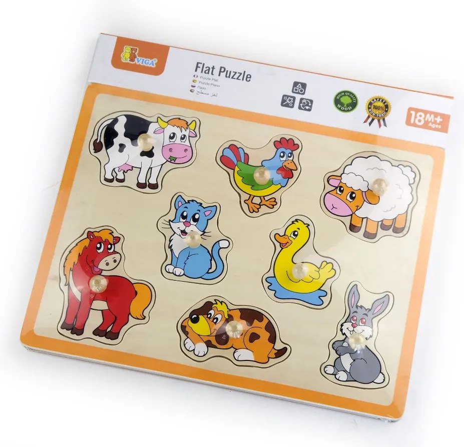 Viga Drevené puzzle - Farma