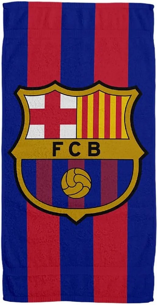 Veľká bavlnená osuška FC Barcelona - motív Blaugrana - 100 x 180 cm