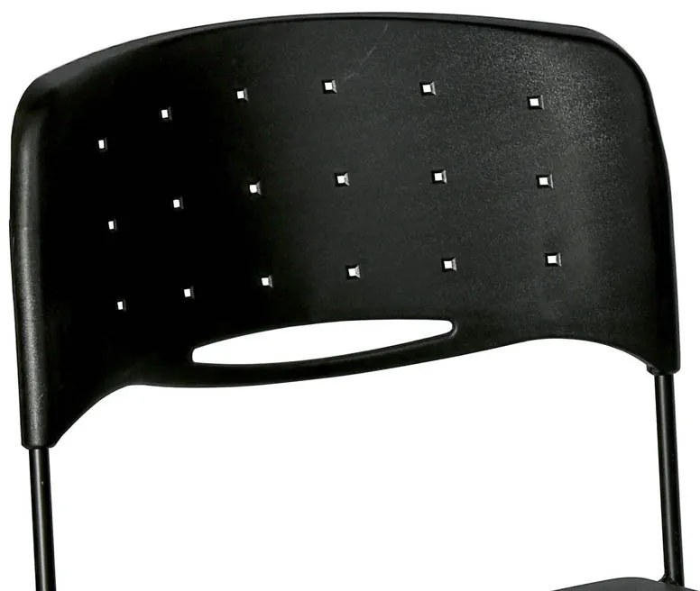 Plastová stolička SQUARE, čierna