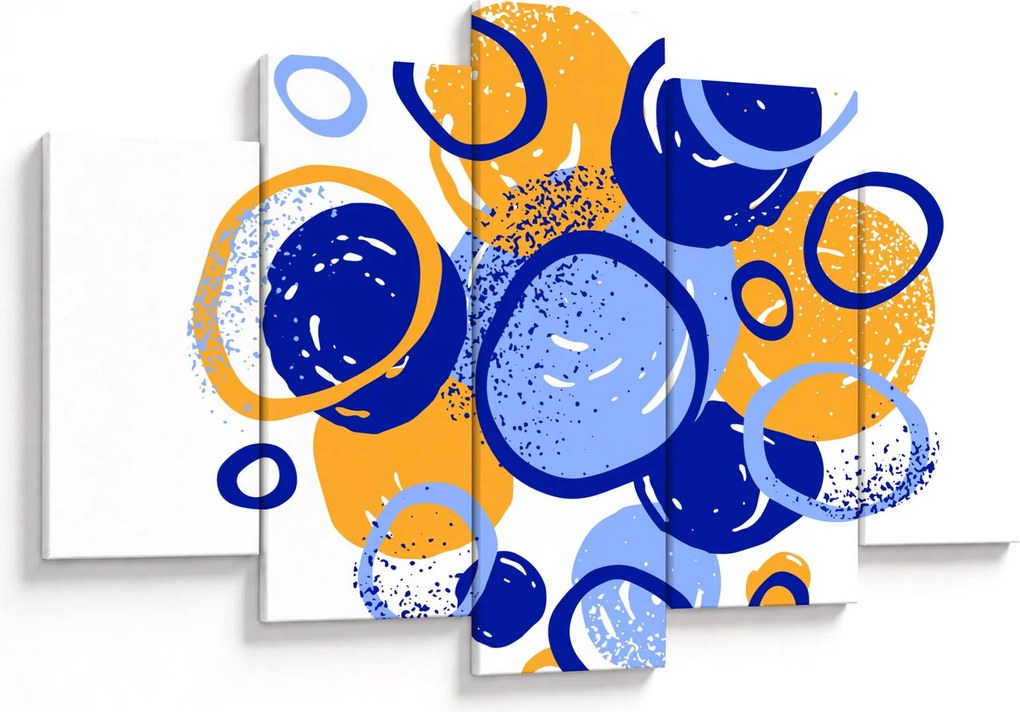 Obraz - Svetlý motív s kruhmi (150x105 cm)