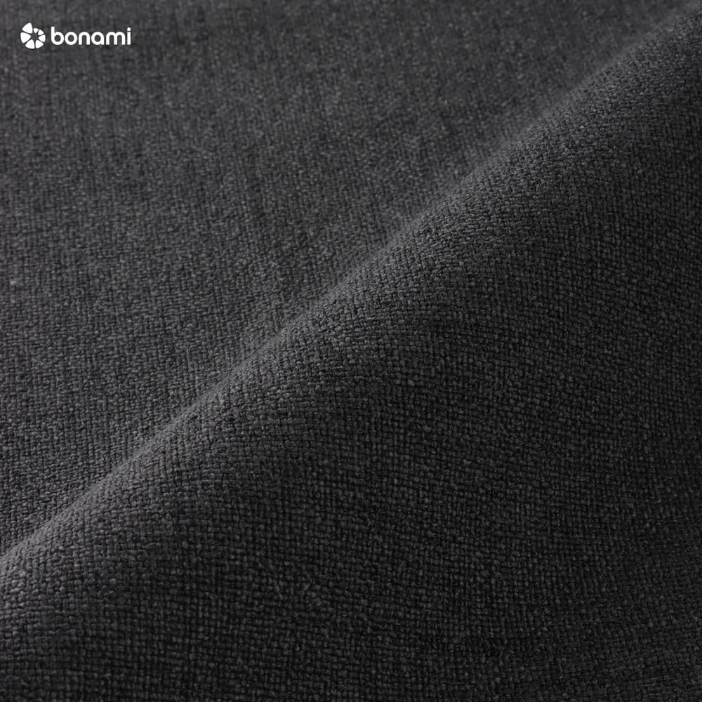 Antracitová čalúnená dvojlôžková posteľ s úložným priestorom s roštom 180x200 cm Mattis – Meise Möbel