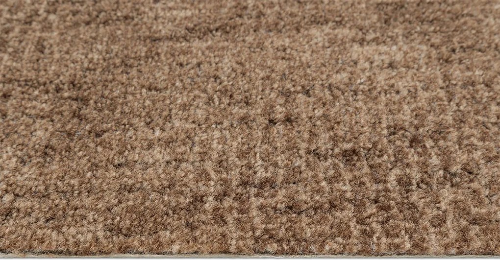 Metrážny koberec Batik 40, na mieru, šíře 4m, hnedá, filc, chodba / predsieň, Associated Weavers