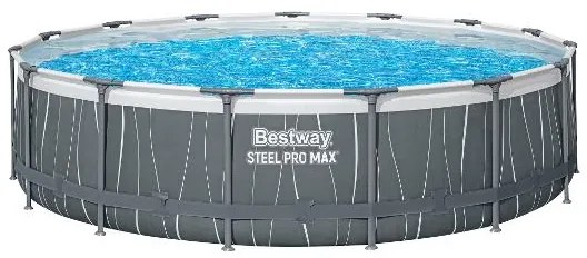 Bestway Bazén Steel Pro Max, Ø 457 x 107 cm, sivá (100385660)