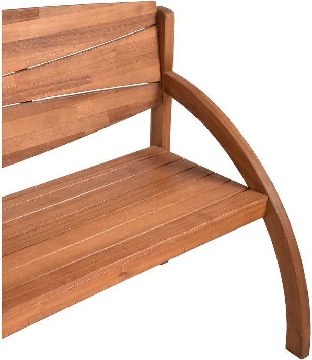 Hnedá drevená záhradná lavica Hadia – Garden Pleasure