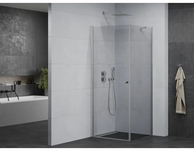 Mexen Pretoria sprchovací kút 100x100cm, 6mm sklo, chrómový profil-číre sklo, 852-100-100-01-00