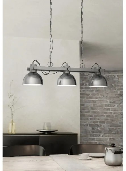 Eglo 43168 - Luster na reťazi LUBENHAM 3xE27/28W/230V