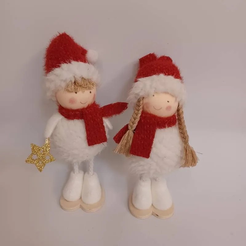 DECOLED Holčička a chlapeček, 6 x 5 x 18 cm