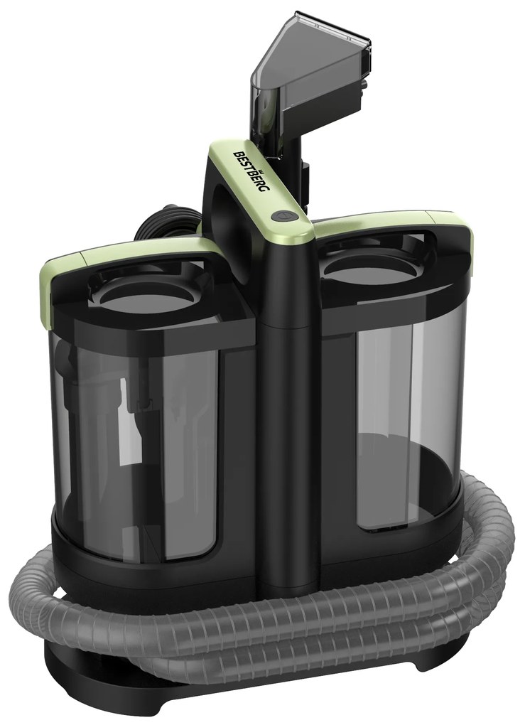 Tepovač kobercov a čalúnenie BestBerg BBCT-10G / 450 W / 1,4 l + 0,7 l / čierna