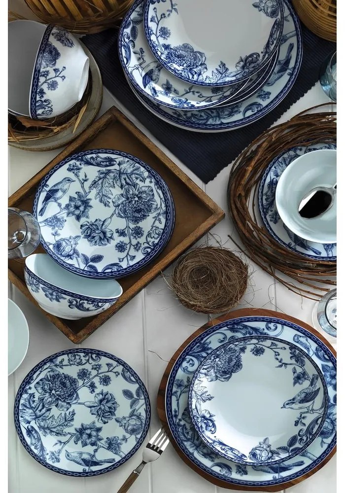 24-dielna súprava porcelánového riadu Kütahya Porselen Flowers