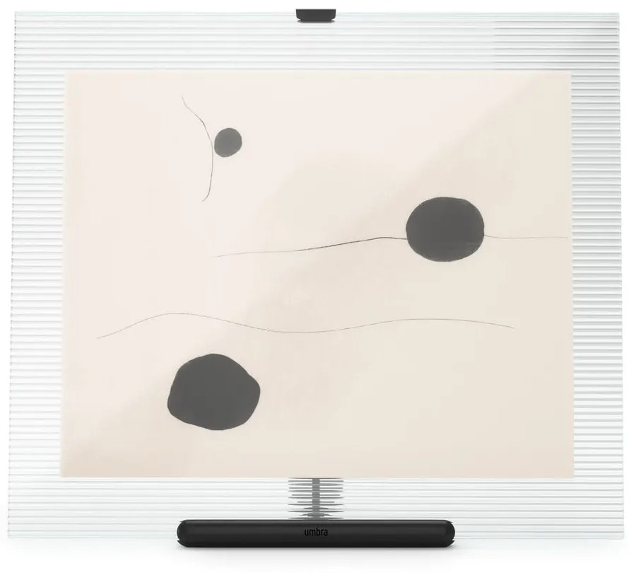 Čierny sklenený stojací rámček 26x30,5 cm Flute – Umbra