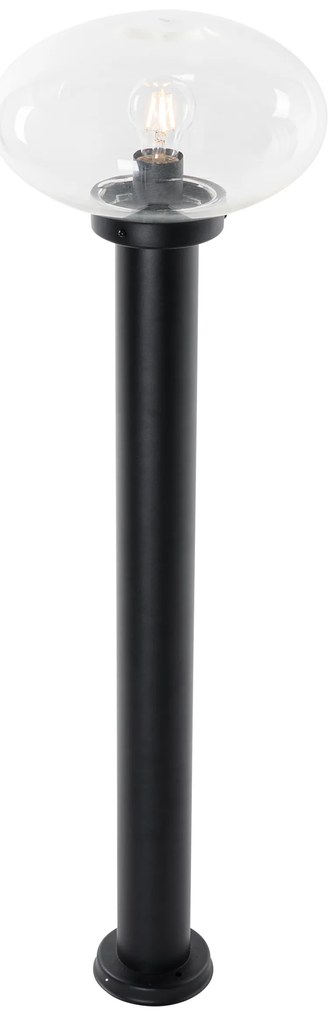 Moderné vonkajšie stĺpové svietidlo čierne 100 cm - Elly