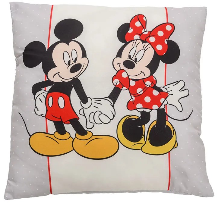 Dekoračný vankúšik MICKEY MOUSE 40x40 cm - viac farieb Farba: Krémová