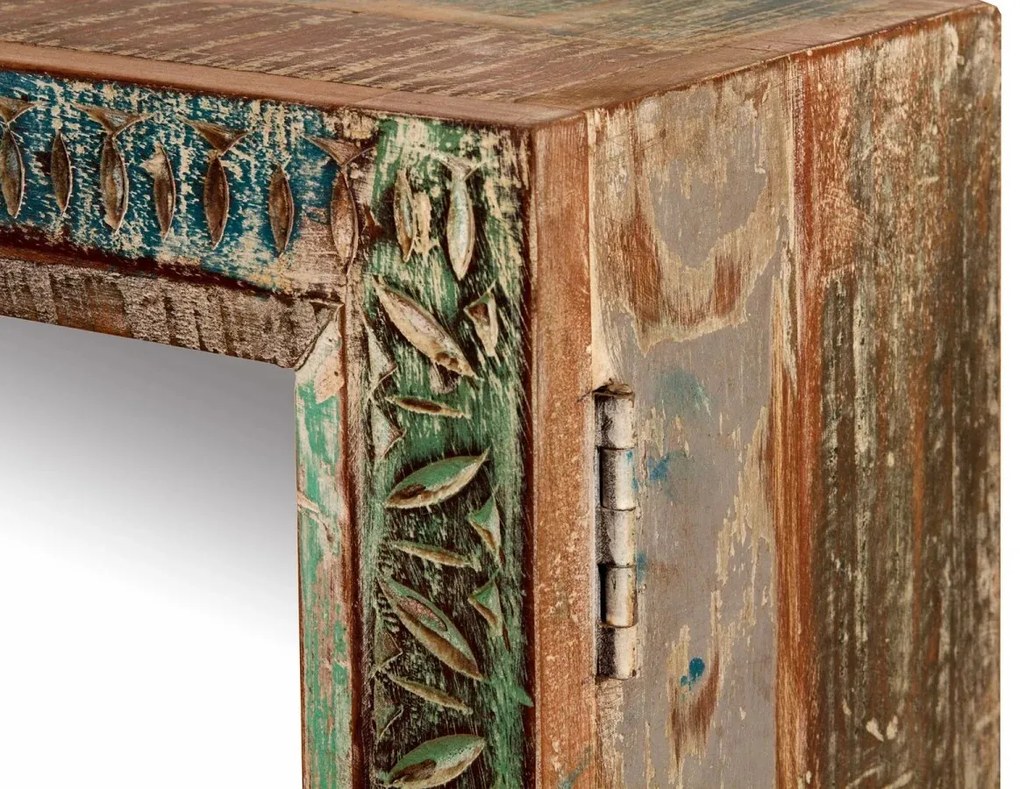 furniture-nabytek.cz - Masívna kúpeľňová zrkadlová skrinka Blue Lagoon z mangového dreva, lakovaná, farebná – 70×23×50 cm