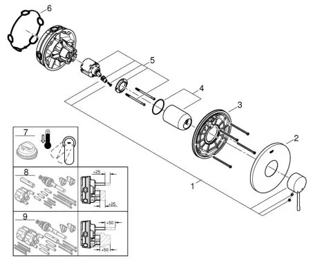 GROHE 24057001 - Sprchová batéria ESSENCE v lesklom chróme