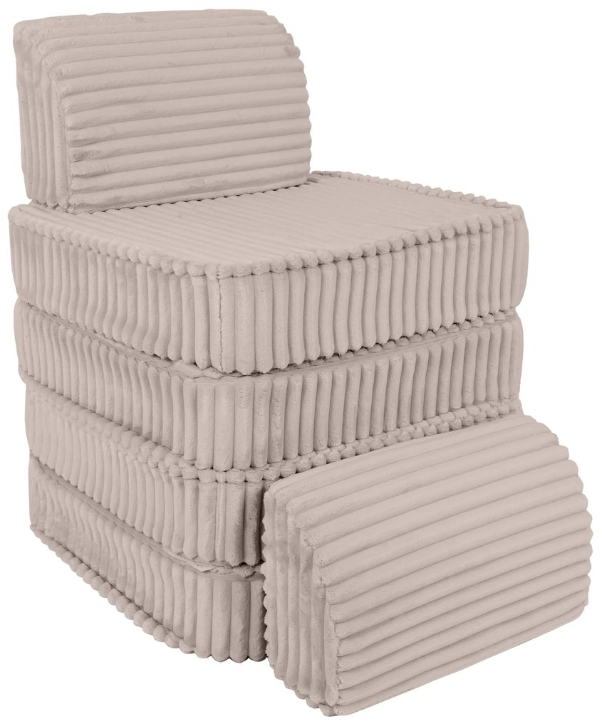 MeowBaby® Churros detská pohovka Basic, Pebble Beige