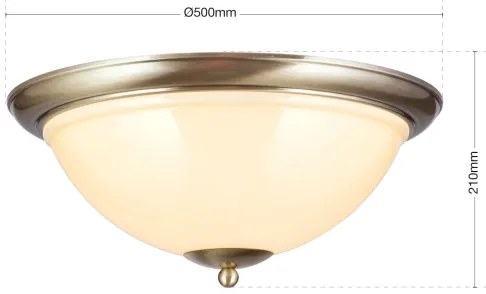 Orion DL 7-677/50-Stropné svietidlo AUSTRIAN OLD LAMP 3xE27/60W/230V bronz/béžová